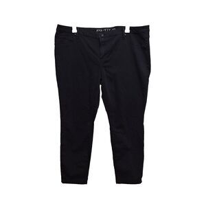 Ava & Viv Jeggings Womens 24W Black Super Stretch Pockets Casual Comfort Jeans‎